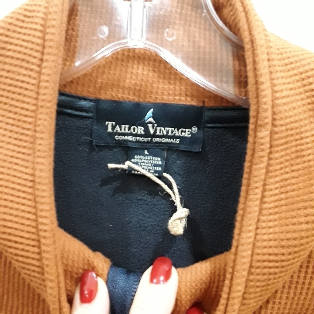 💜 Tailor Vintage | NWOT Waffle Knit Jacket - Picture 4 of 4